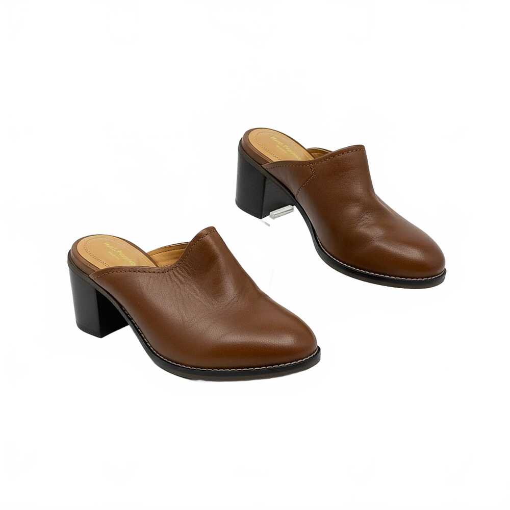 Hush Puppies Leather Mules | Women’s Size 8, Brown, Regular